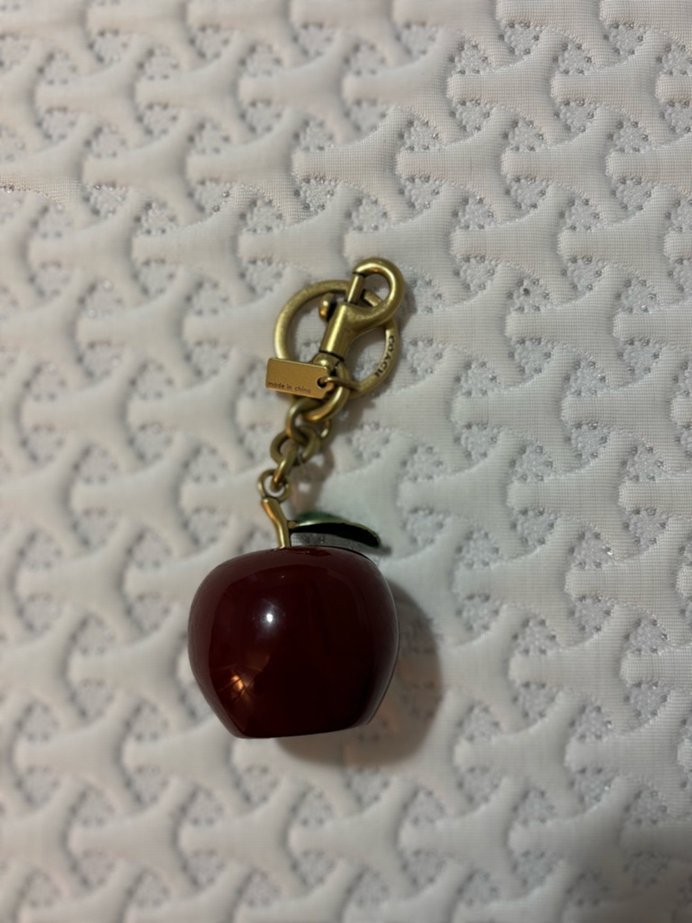 Coach Apple Bag Charm